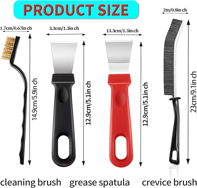 8Pcs Hard Bristle Crevice Cleaning Brush Set, Heavy Duty Grout Brush Kit - Image 2
