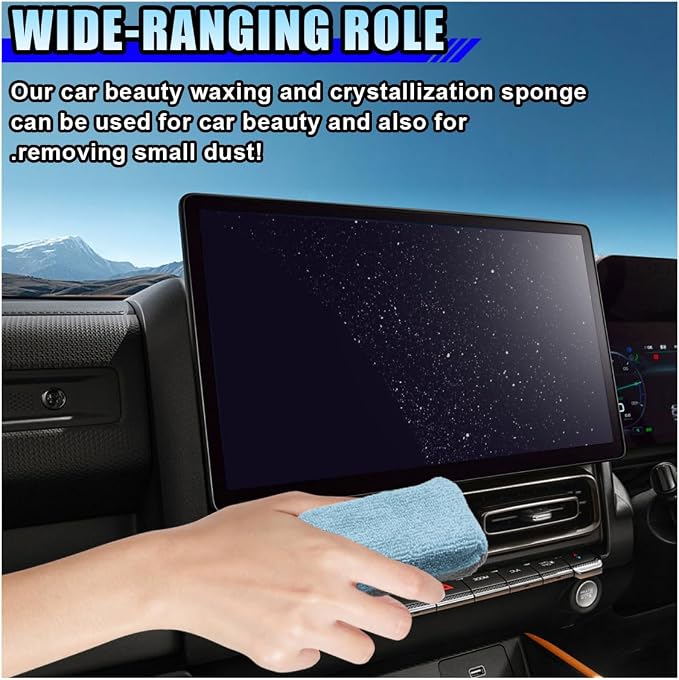 12PCS Ceramic Coating Applicator Sponge, 4.13'' x 1.84'' Microfiber Car - Image 5
