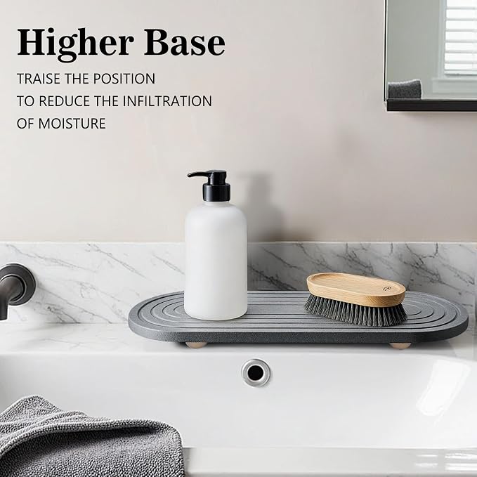 Instant Dry Sink Caddy Organizer, Fast Drying Sink Caddy, Water Absorbing Stone - Image 4