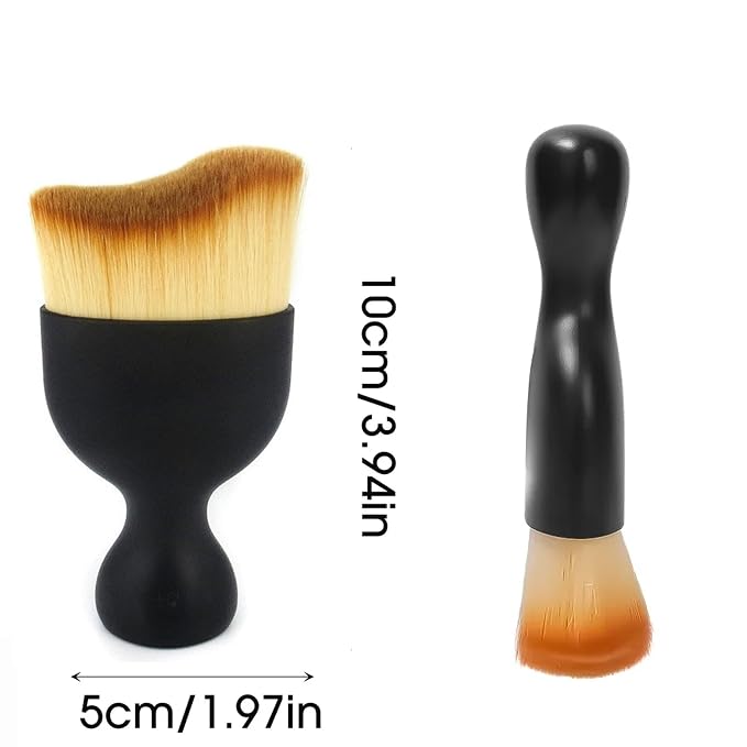Nail Dust Brush for Acrylic Nails, 2 Pack, Soft Bristles, Ergonomic Handle - Image 4