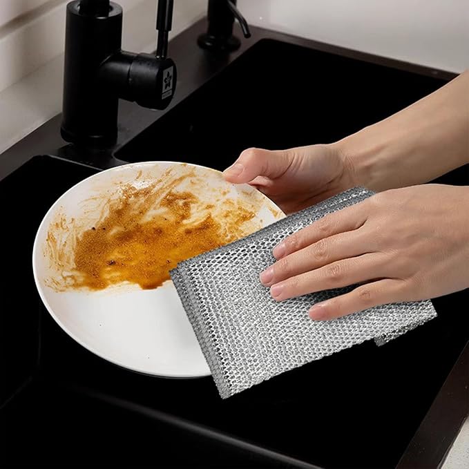 Double-Layer Steel Wire Cleaning Cloth - Image 2