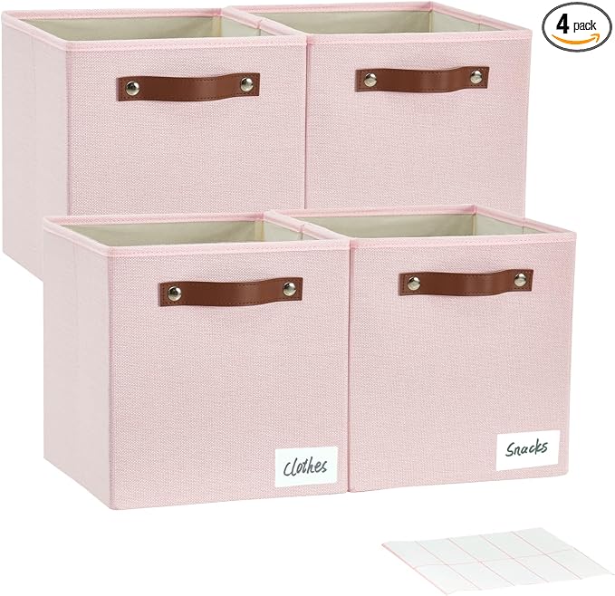 Collapsible Fabric Storage Cube Bins by Bagnizer