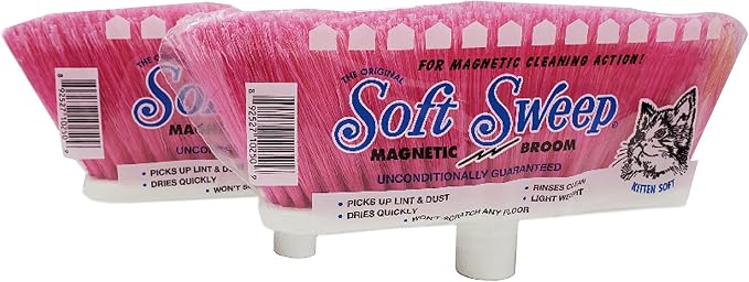 The Original Soft Sweep Magnetic Action Broom 6-PACK: 2 PURPLE, 2 PINK - Image 7