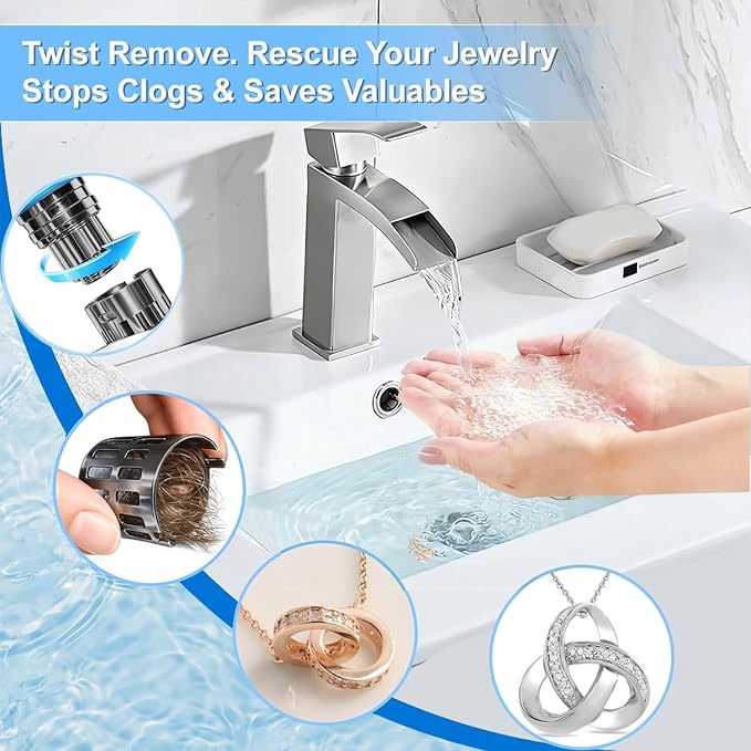 Bathroom Sink Stopper, Pop Up Drain - Image 5
