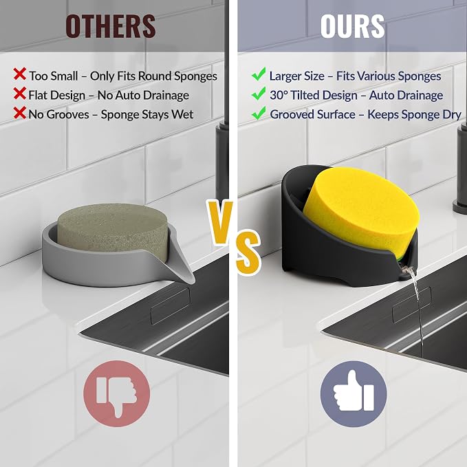 NiHome Silicone Sponge Holder Compatible - Image 2