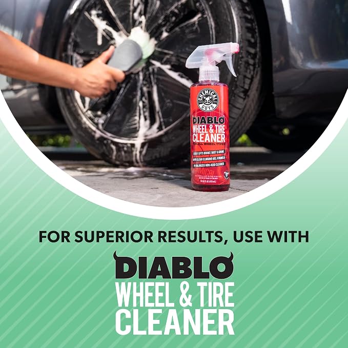 Chemical Guys ACCG08 Wheelie All Exterior Surface and Wheel Brush Green - Image 5
