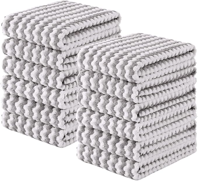 Homaxy Kitchen Towels, Ultra Soft and Absorbent Dish Towels, Reusable Fast by Homaxy