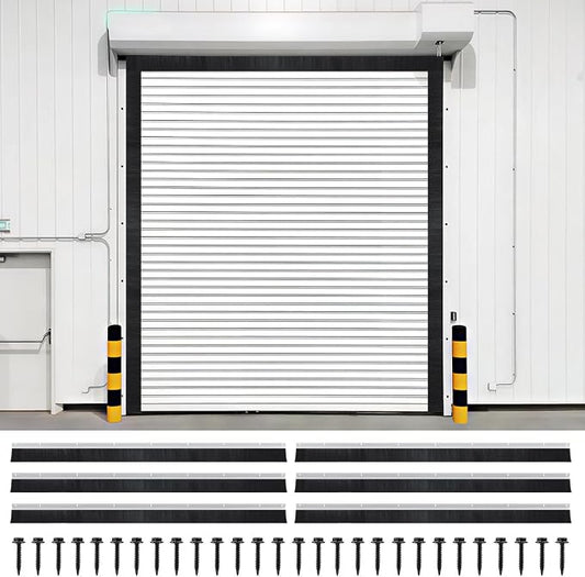 3" Roll up Garage Door Brush Seal, 10 x 10ft Nylon Brush Seal Kit by XHIKOWAT