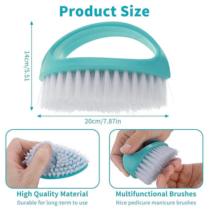 Cobee 2 Pack Hand Nail Brush for Cleaning Fingernails Durable Stiff Bristles - Image 7