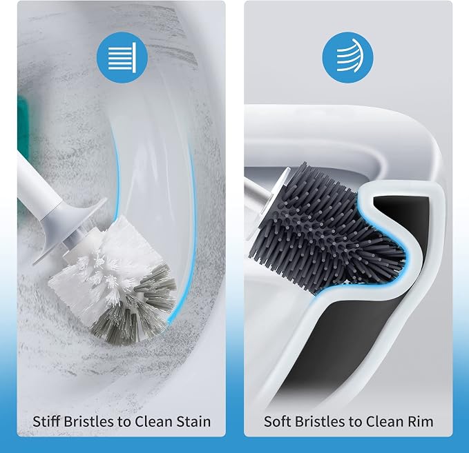 BOOMJOY Toilet Bowl Brush and Holder - Image 3