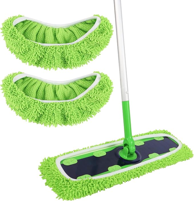 2 Pack X-Large Reusable 100% Coral Fleece Mop Pads Compatible by AmaVins