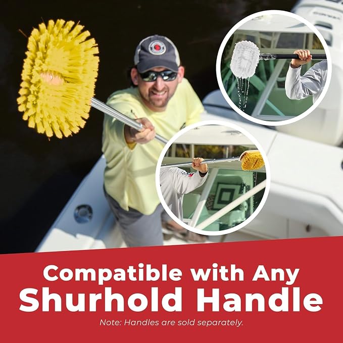 Shurhold 6" Polystyrene Medium Bristle Deck Brush - Image 6