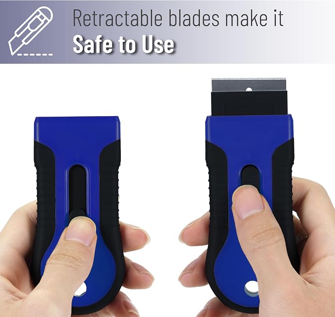 Bates- Razor Blade Scraper Tool, 2 Pack, 30 Extra Stainless Steel Blades - Image 7
