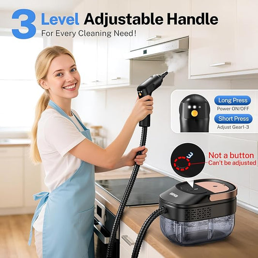 ODSD Steam Cleaner for Home & Car, 3-Level Adjustable Steamer for Cleaning - Image 2