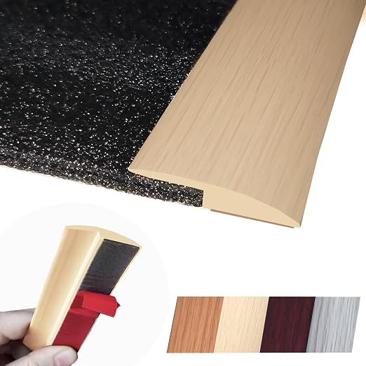 Floor Transition Strip Self Adhesive Carpet Wood Tile Vinyl Flooring Laminate by MaxirocHomeEnhancements