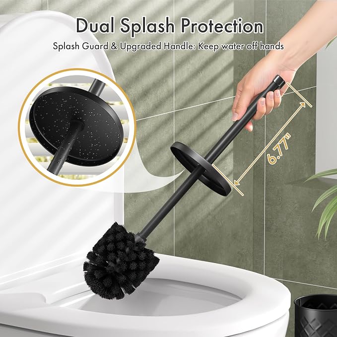Toilet Bowl Brush and Holder Set 2 Pack - Image 3