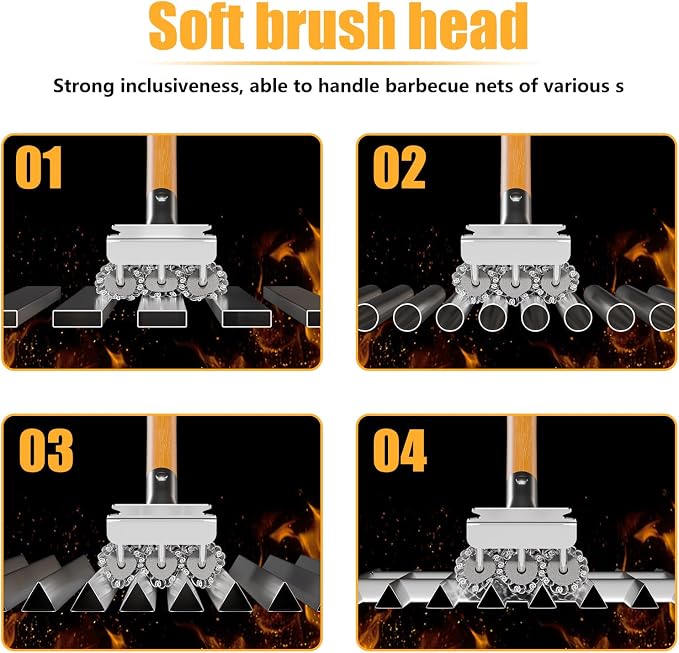 Replacement Brush Head for Bristle Free Grill Brush Compatible - Image 5