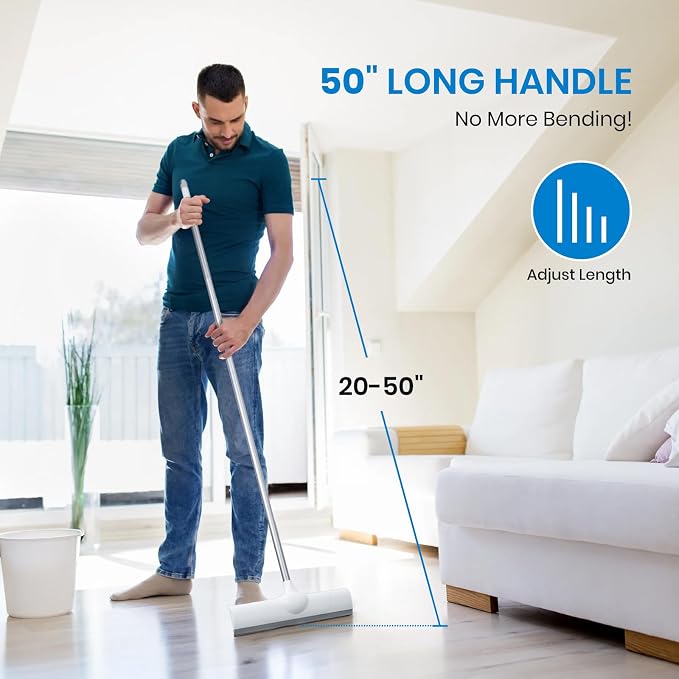 Magic Rubber Broom, Sweep and Squeegee Multifunction Household Cleaning Broom - Image 5