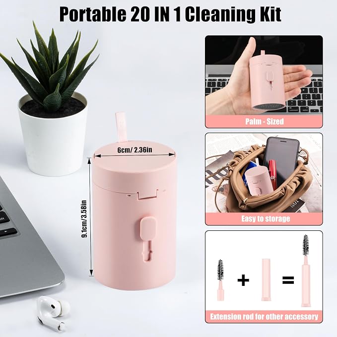 walrfid Laptop Phone Screen Cleaner Kit, Computer Keyboard Brush Cleaning Spray - Image 6