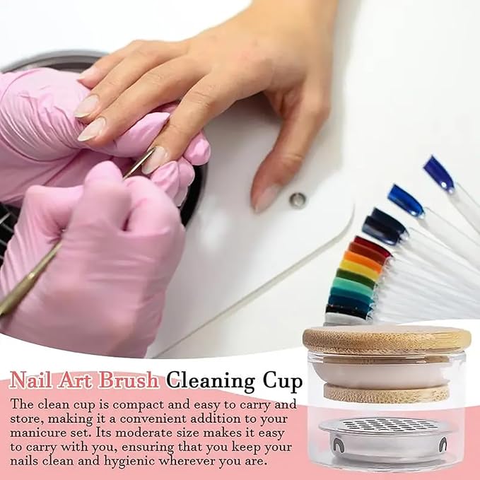 Nail Brushes Washing Cup, Dappen Dish - Image 3