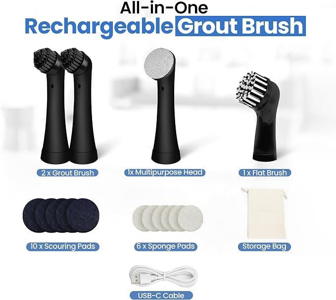 BEEST GroutCare 14000 Rechargeable Electric Spin Scrubber - Image 2