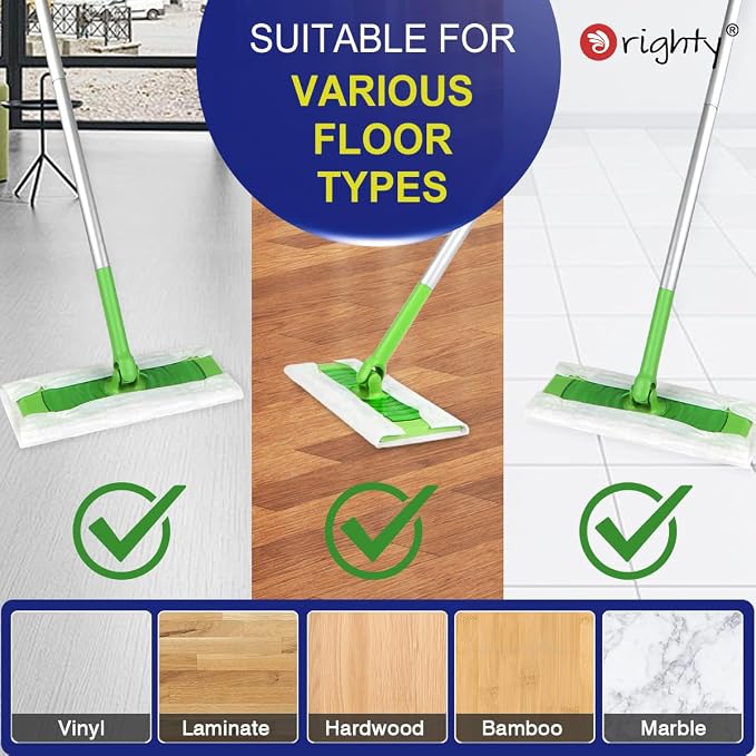Orighty Dry Sweeping Cloths, Mop Pads Refills Compatible - Image 6