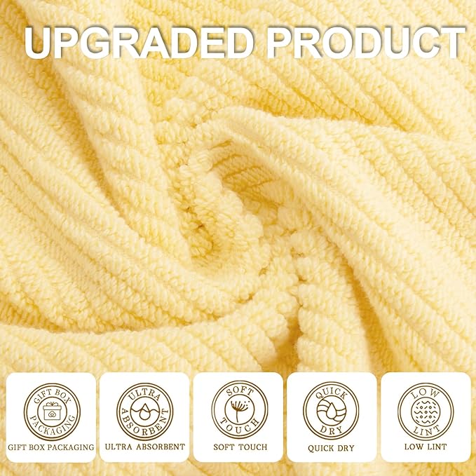 VOOVA & MOVAS Yellow Hand Towels - Image 2