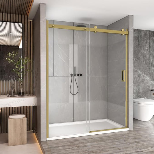 Sunrosa Semi-Frameless Glass Shower Door, Shower Door by ElevateYourEverydayShower