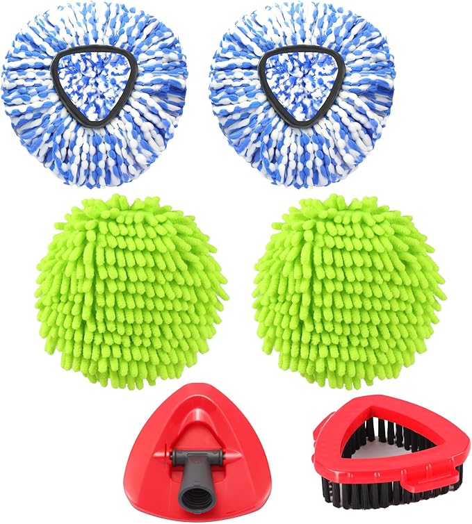 Mop Heads Replacements for OCedar RinseClean 2 Tank Spin Mop System, Mop by YZJAJZY