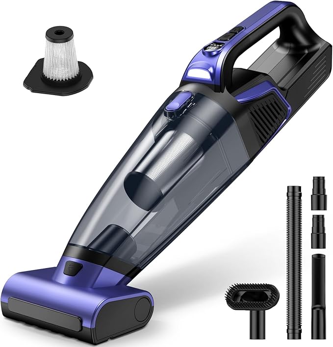Pet Hair Handheld Vacuum Cordless: 20000PA High Power Car Vacuum by Unknown