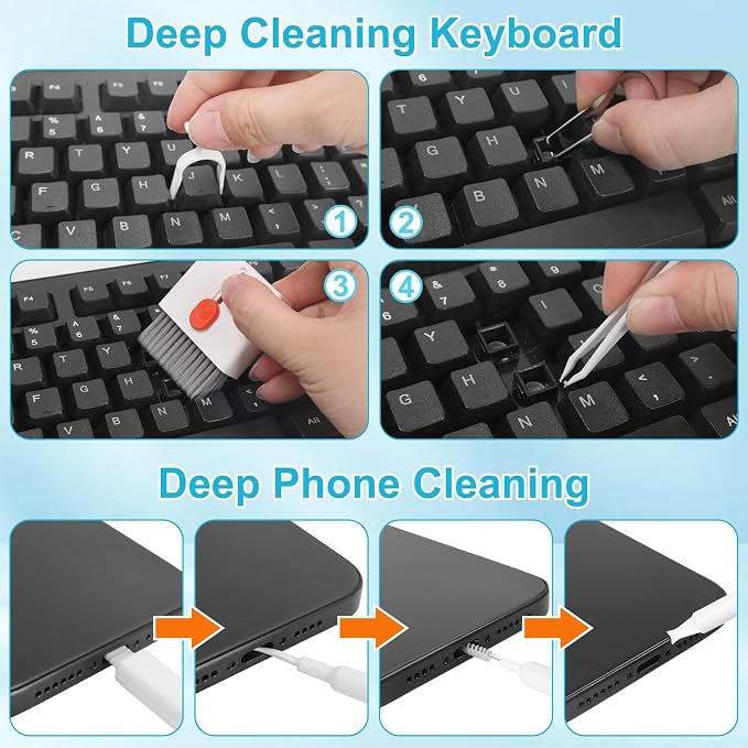 ARVOK Phone and Laptop Cleaning Kit, 32 in 1 Computer Laptop Cleaner Kit - Image 6