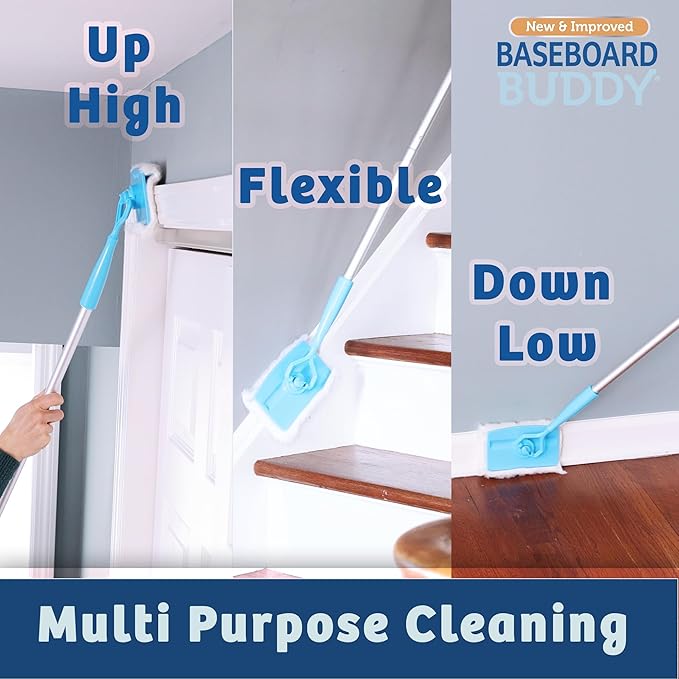 Baseboard Buddy | Lightweight Home Cleaning Essential, Moldings & Walls - Image 4