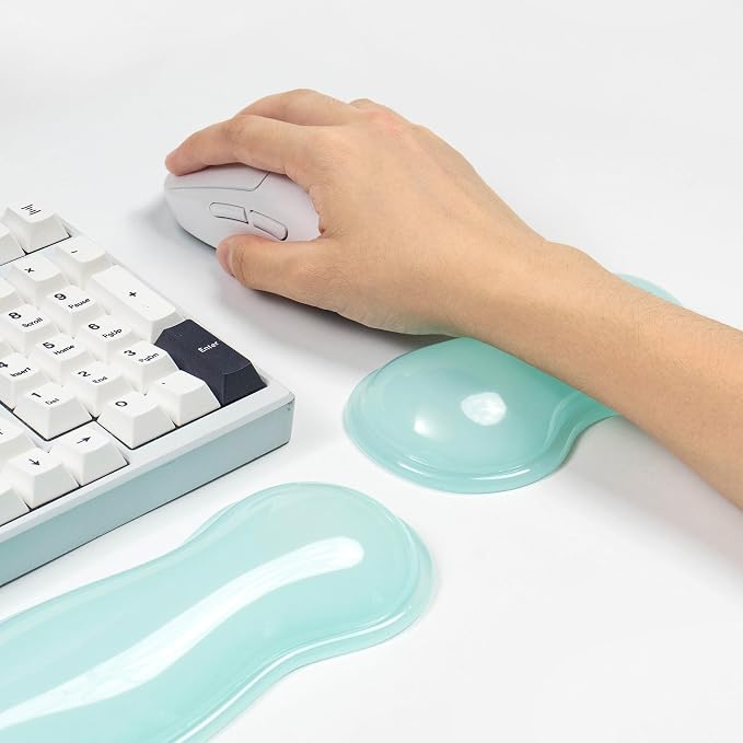 Gel Keyboard and Mouse Wrist Rest Set – Clear Wrist Rest - Image 7