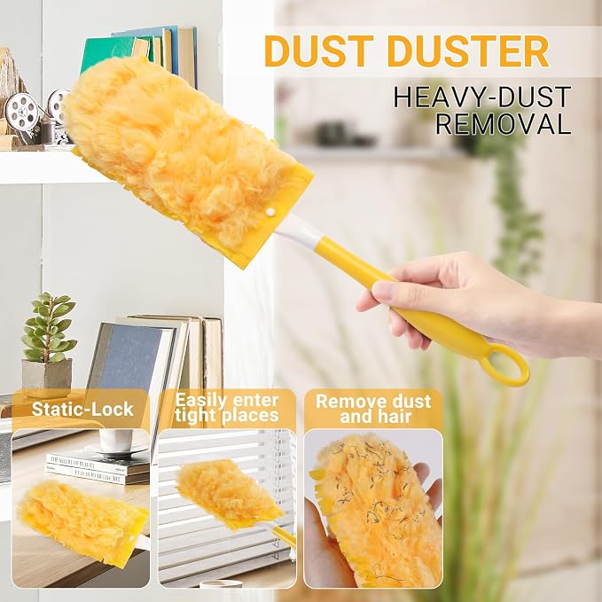 360° Heavy Duty Duster Refills for Swiffer Duster, Disposable Dusters for - Image 2