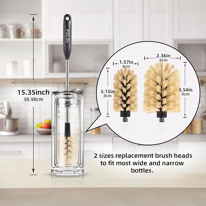 2-in-1 Water Bottle Brush, Water Bottle Cleaner & Straw Brush Cleaning - Image 2