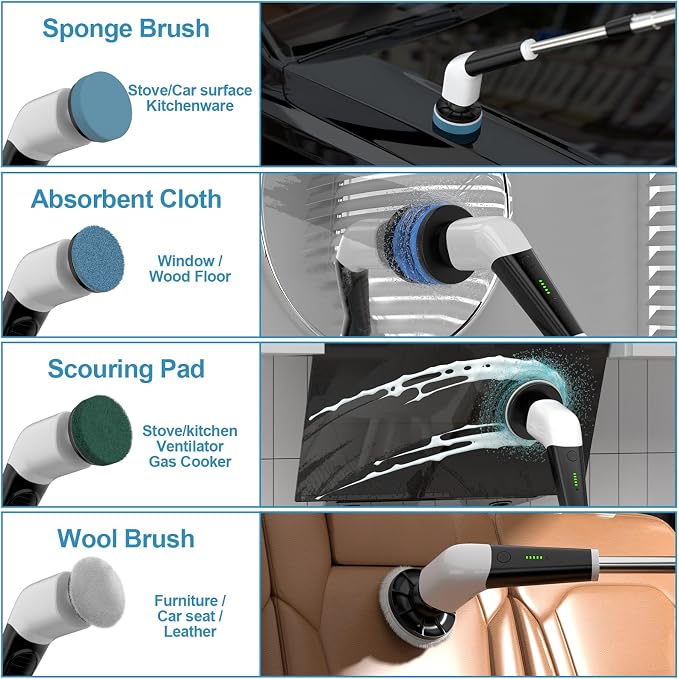 YKYI Replaceable Brush Heads Set, 8 Pack - Image 6