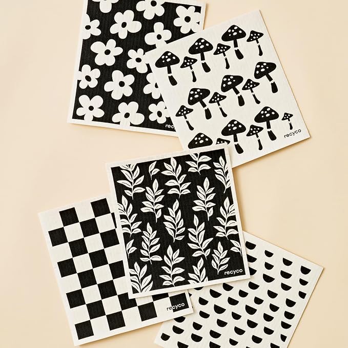 RECYCO Swedish Dishcloths for Kitchen | 5 Pack Mystic Meadows Washable Dish - Image 8
