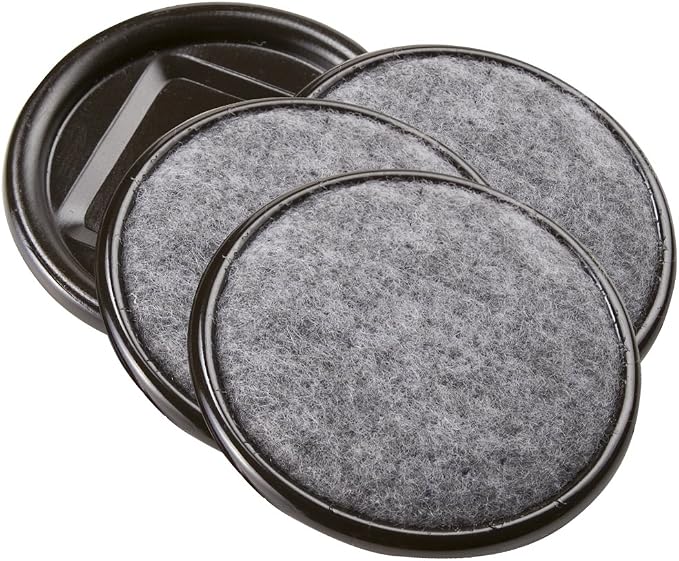 SoftTouch 2 1/2" Round Reusable Carpet Bottom Furniture Caster Cups to Protect by SOFTTOUCH