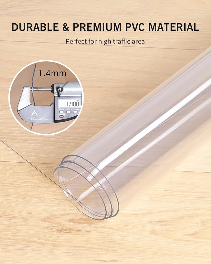 Area Mat for Hard Floor, Waterproof No Smell Protector for Dining Room - Image 6