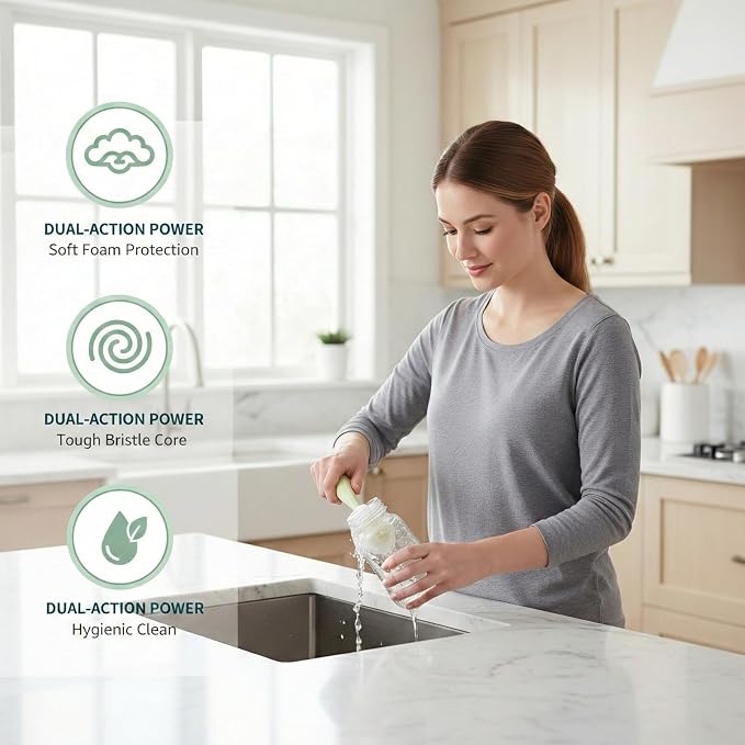 5 in 1 Bottle Lid Gap Cleaning Brush Set, Drinking Cups & Straws, Modular & - Image 4