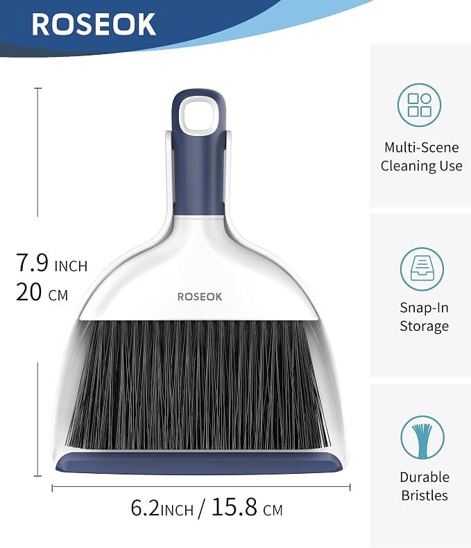 Mini Broom and Dustpan Set for Cleaning, Compact Desktop Dustpan - Image 4