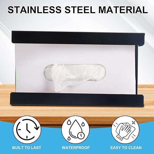 Lounsweer 6 Pcs Magnetic Glove Dispenser Holds Boxes of Towels Paper Tissue - Image 3