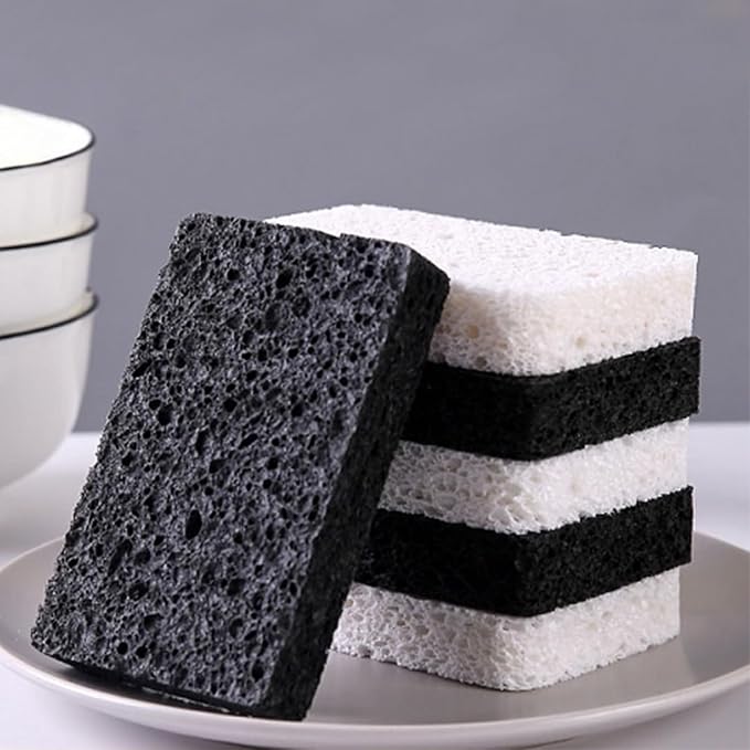 6 - Pack Non-Scratch Scrub Sponges - Sponges by Mainlyrunmakeupsuppliers