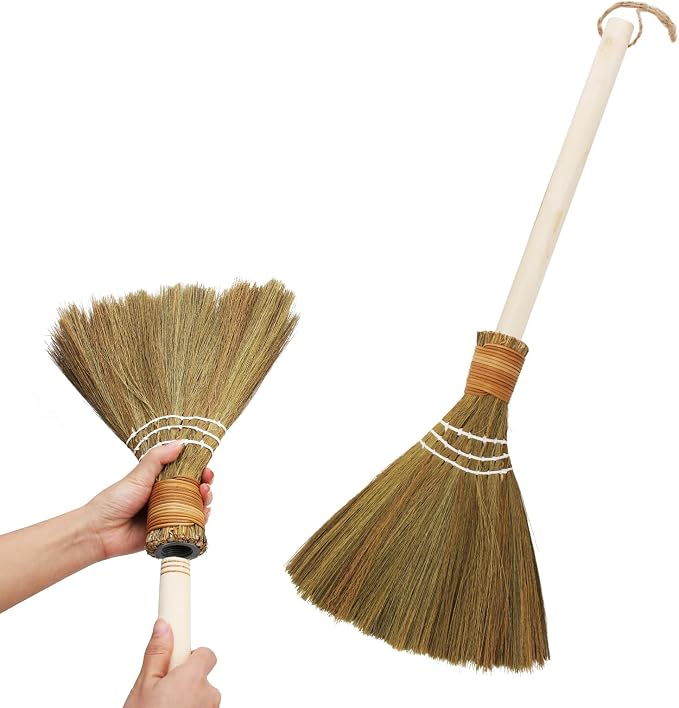 Asian Small Broom, Natural Hand Short Brooms by Unknown