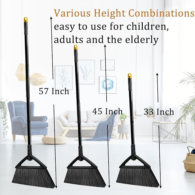4PCS Heavy Duty Angle Broom, Long Pole Brooms - Image 7