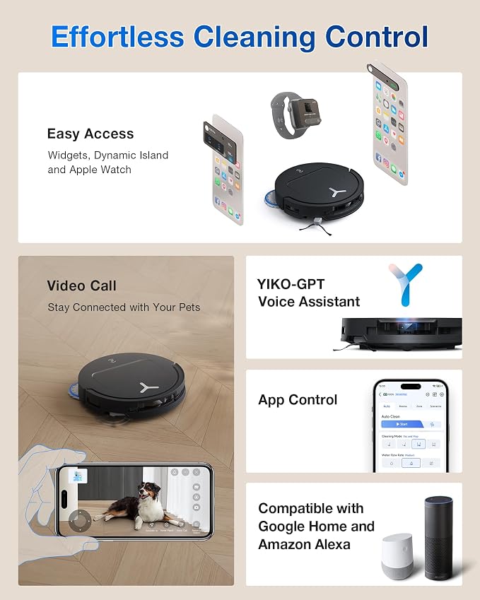 ECOVACS DEEBOT T50 PRO Omni Robot Vacuum and Mop, 3.19” Ultra-Slim, 000Pa - Image 9
