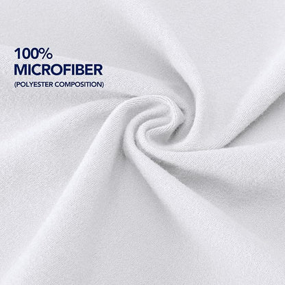 PureFit Stretchy Box Spring Cover Queen - Elastic Fitted Box Spring Wrap Around 4 Sides, Wrinkle & Fading Resistant Fits Queen Size Beds, White