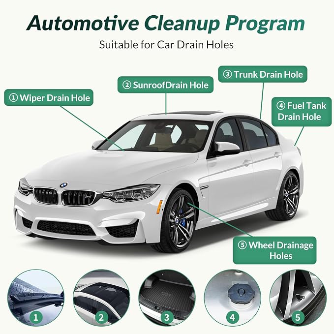 Auto Sunroof Cleaning Tool, Windshield Wiper Drain Hole - Image 3