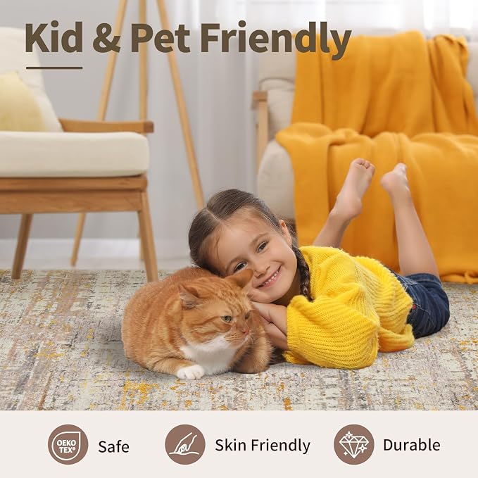 Area Rugs 8x10, Large Soft Rugs - Image 9