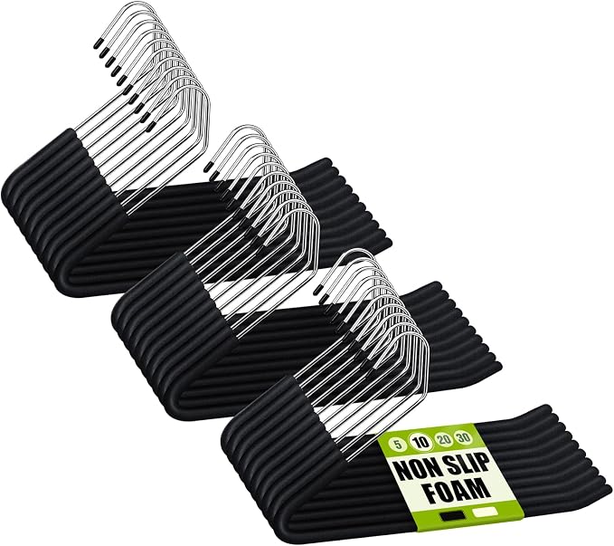 Spring Fever Open Ended Non Slip Sponge Padded Pants Hangers by SpringFever